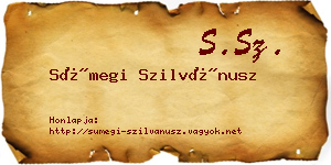 Sümegi Szilvánusz névjegykártya